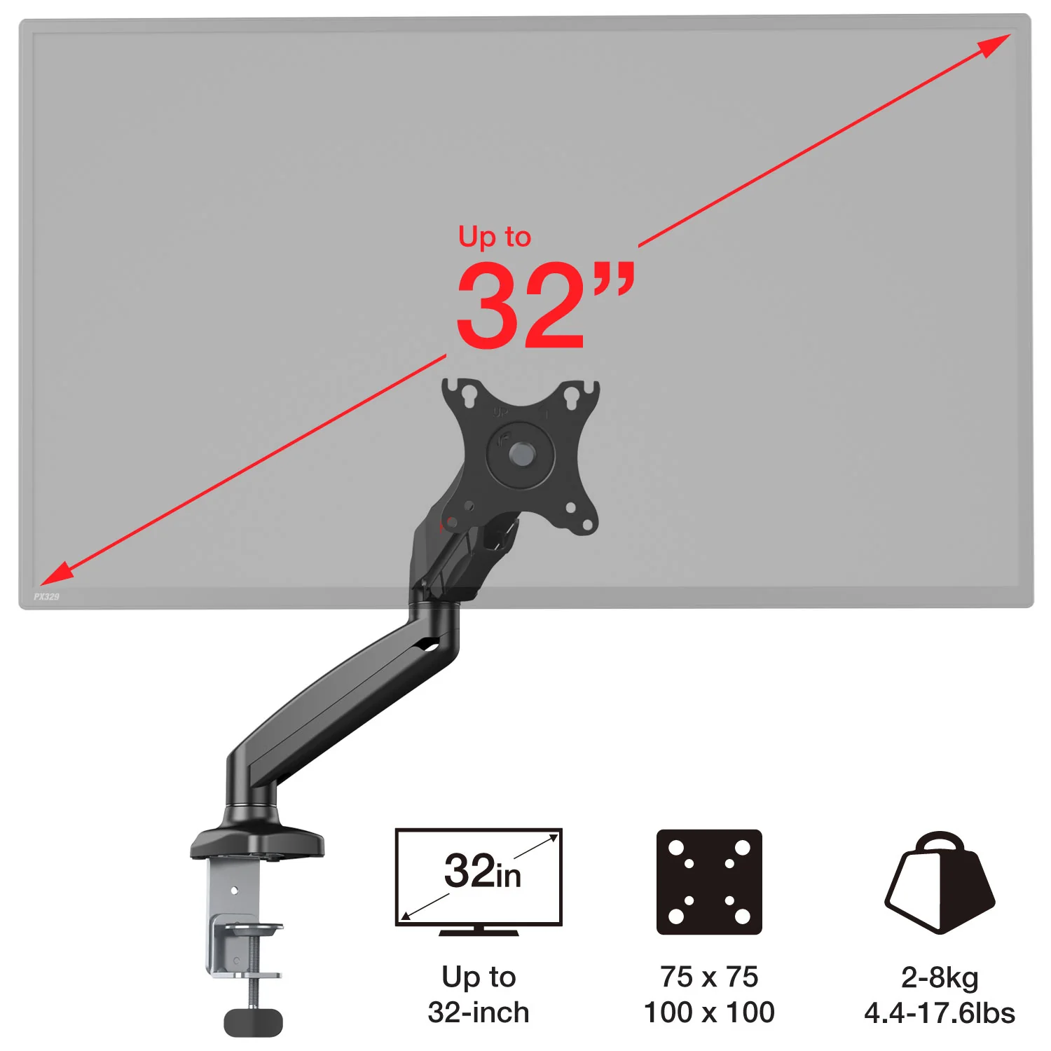 PS1D Dual Monitor Arm Mount - Image 3