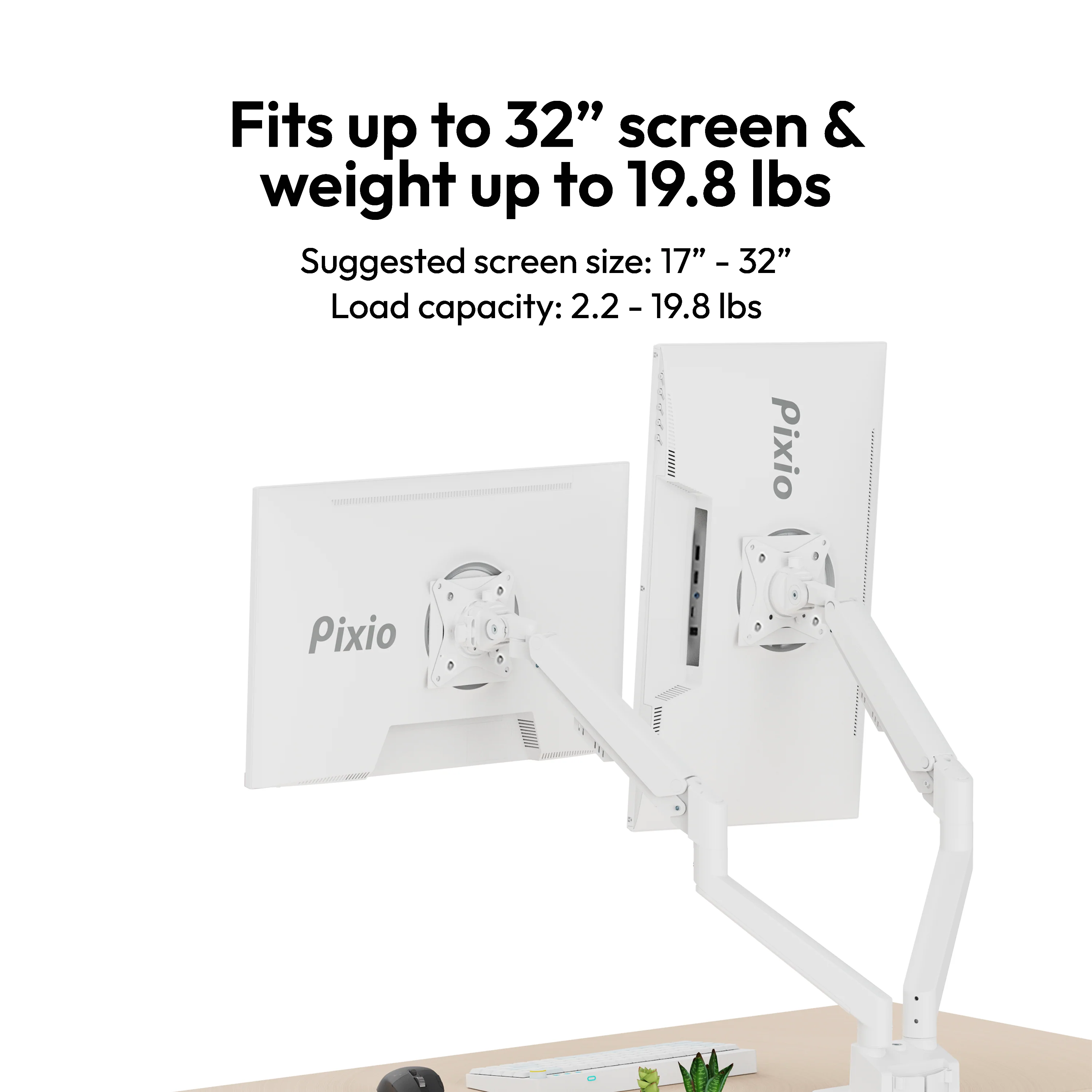 PS1D Wave Premium Dual Monitor Stand - Certified Refurbished - Image 8