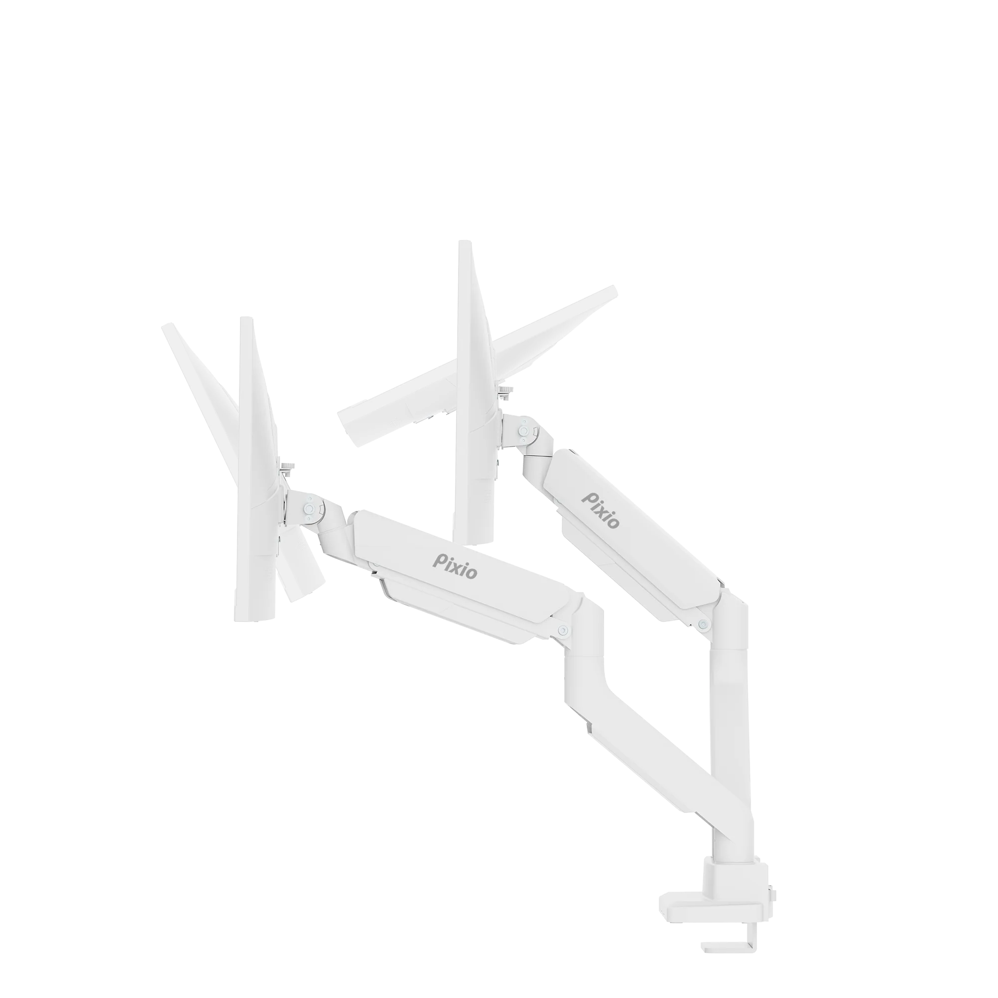 PS2D White Dual Monitor Arm Mount - Certified Refurbished - Image 7