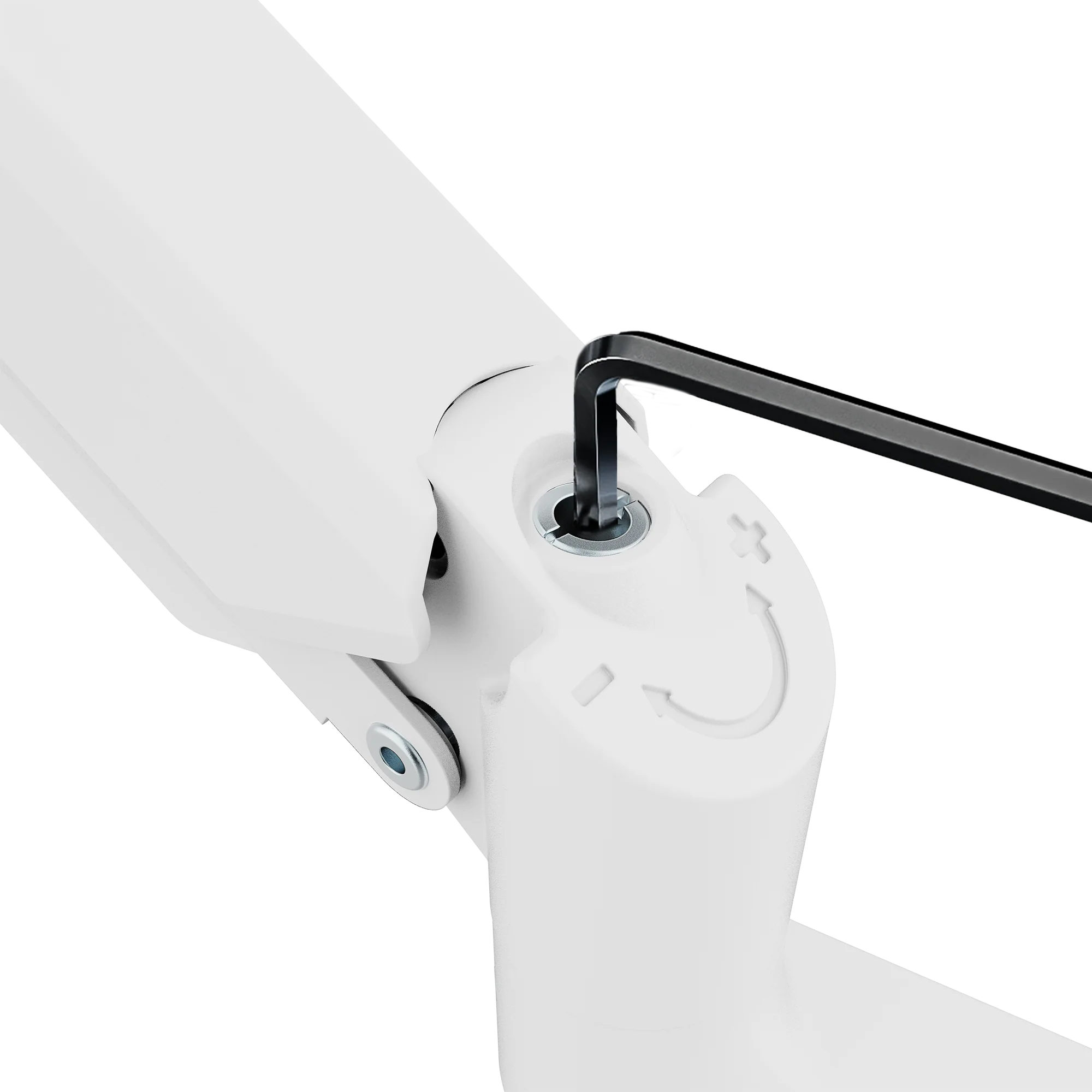 PS2S White Heavy-Duty Single Monitor Arm Mount - Certified Refurbished - Image 3