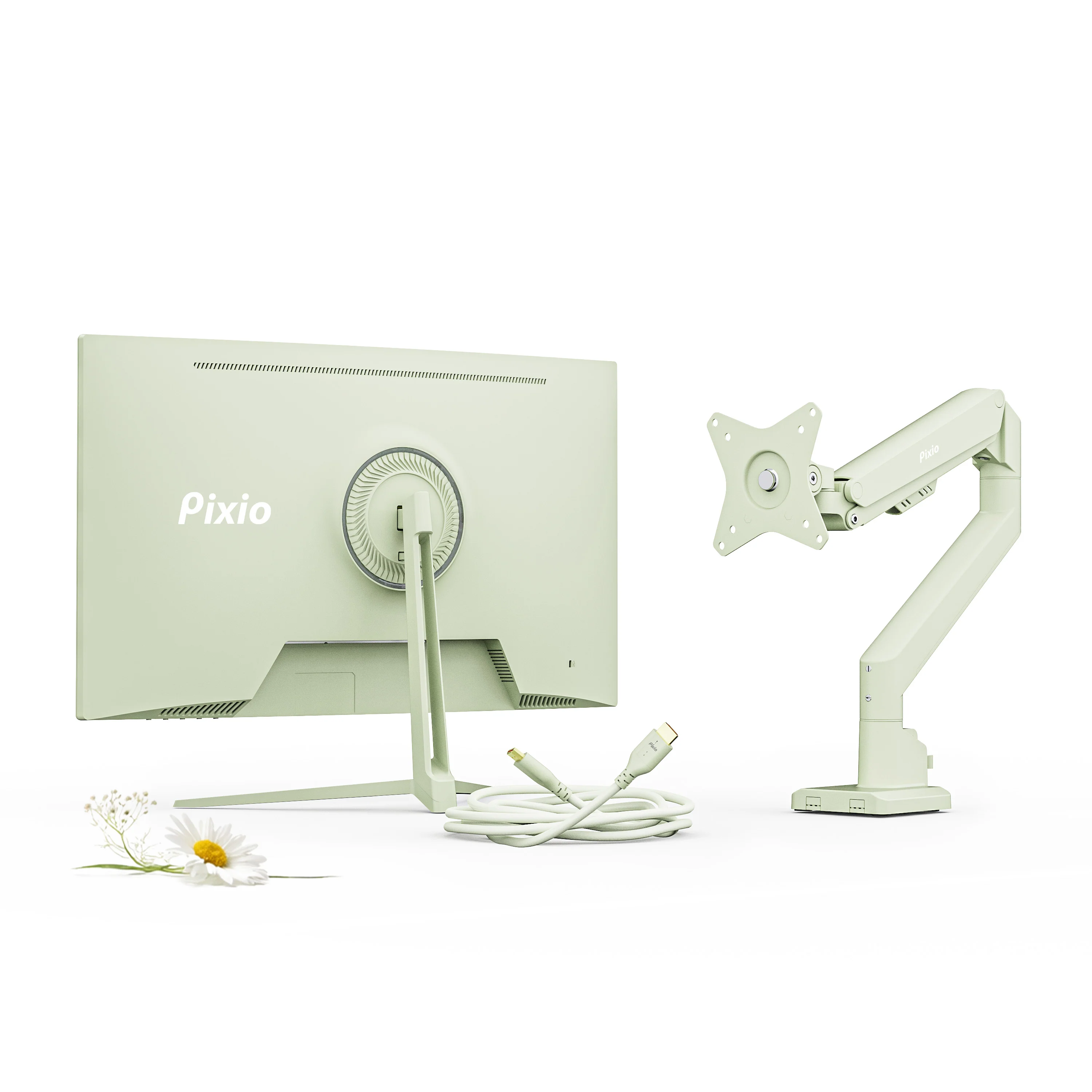 PX246 Wave Bundle: Includes Monitor Arm + Accessories - Image 3